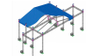 Truss cuadrado con espiga F54 de 520 mm