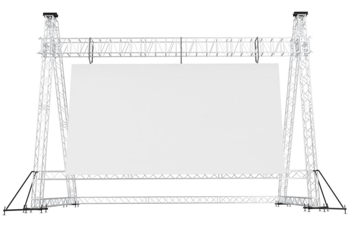 Sistema universal de truss de publicidad exterior PG03 para exposiciones