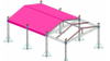 Truss cuadrado con espiga F54 de 520 mm