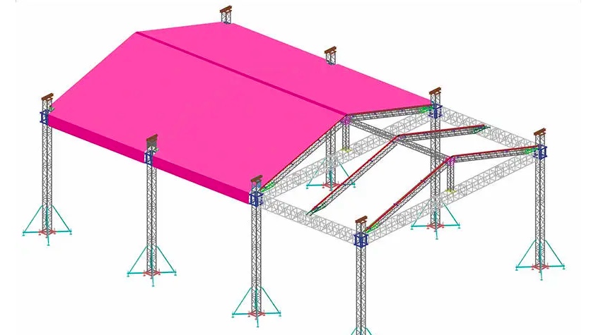 Truss cuadrado con espiga F54 de 520 mm