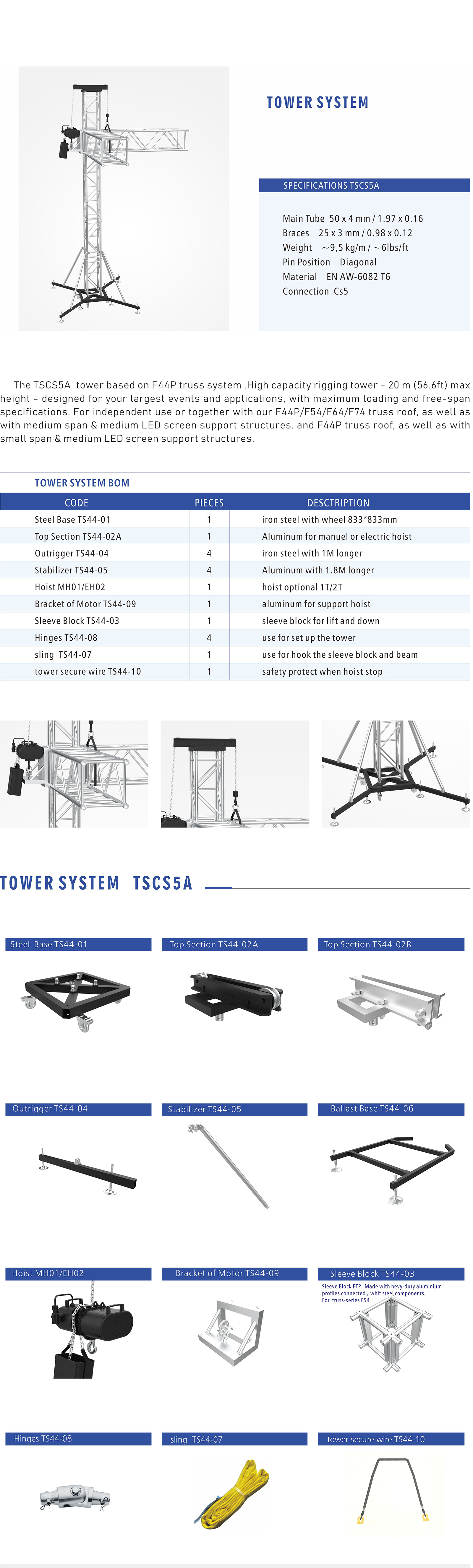 SISTEMA DE TORRE TSCS5A 