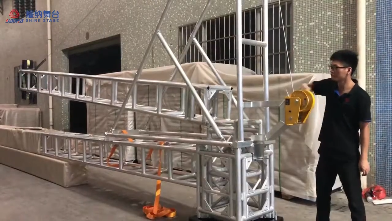 Nuevo sistema de montaje Shinestage para instalación de truss de iluminación de escenario