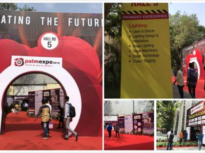 Vista de India PALM Expo 2018 con ShineStage