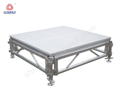 Etapa de ensamblaje de vidrio acrílico/contrachapado ajustable