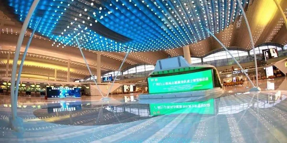 Escenario del cielo del braguero de aluminio de la terminal T2 del aeropuerto de Guangzhou Baiyun